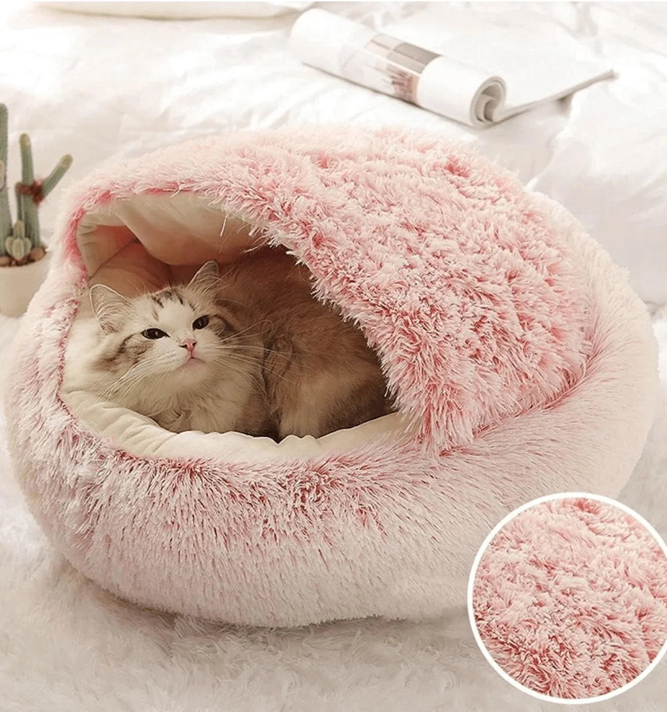 Soft Plush Pet Bed with Cover