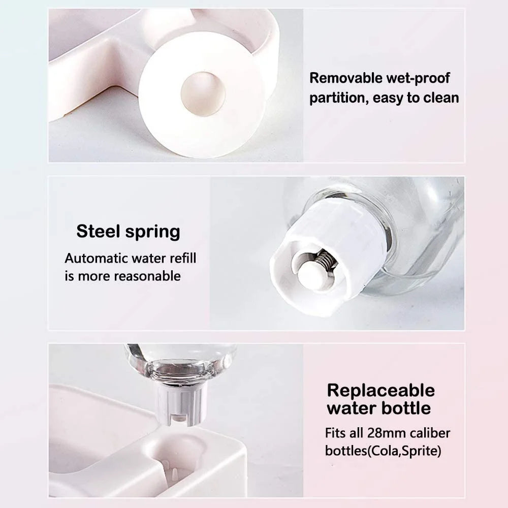 Pet Bowl with Automatic Water Dispenser